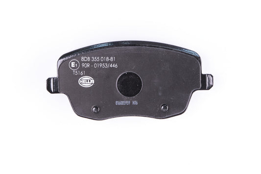 HELLA Brake pad set - T5161 - for e.g. SEAT / SKODA / VOLKSWAGEN 8DB355018-811
