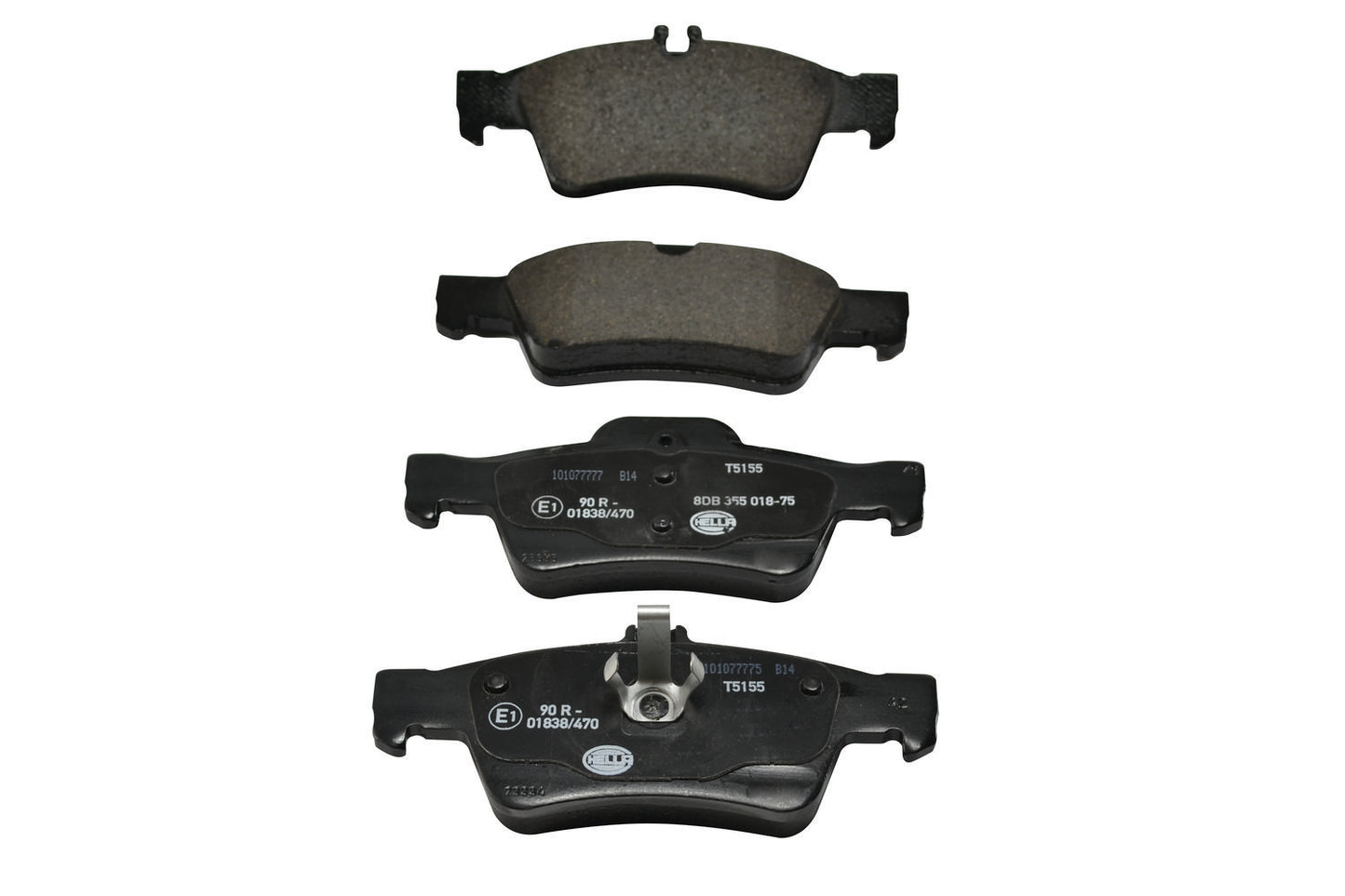 HELLA Brake pad set - T5155 - for e.g. BRABUS / MERCEDES-BENZ 8DB355018-751