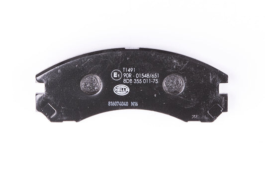 HELLA Brake pad set - T1491 - for e.g. CITROEN / MITSUBISHI / PEUGEOT 8DB355011-751