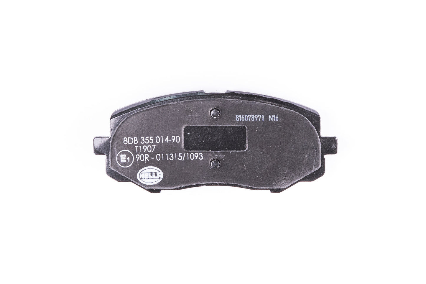 HELLA Brake pad set - T1907 - for e.g. HYUNDAI 8DB355014-901