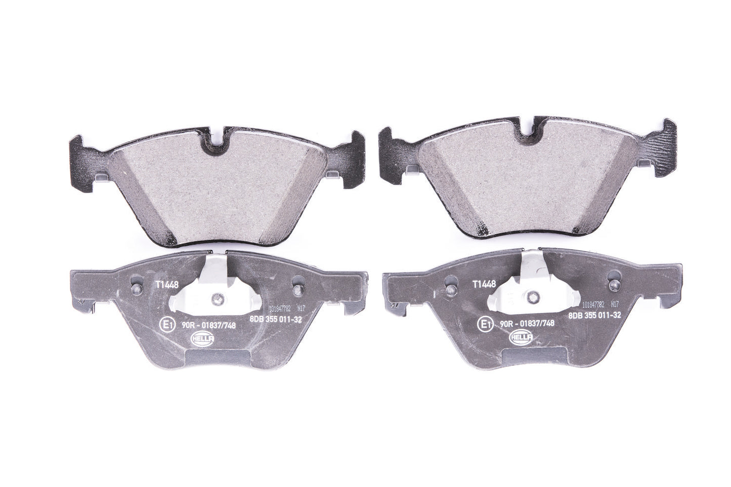 HELLA Brake pad set - T1448 - for e.g. BMW 8DB355011-321