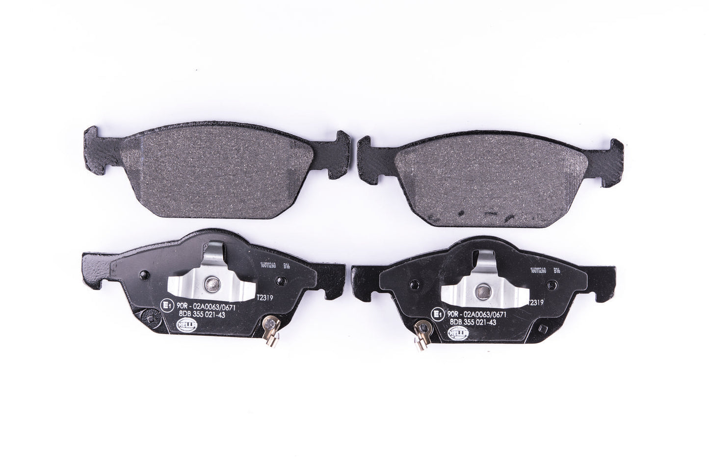 HELLA Brake pad set - T2319 - for e.g. HONDA 8DB355021-431