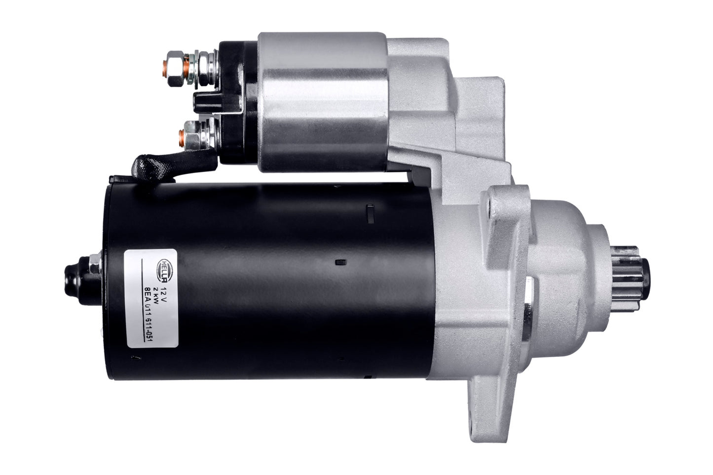 HELLA Starter - 12V - 2kW - for e.g. VW T4 (70B,70C,7Db,7Dk,70J,70K,7Dc,7Dj) 8EA011611-051