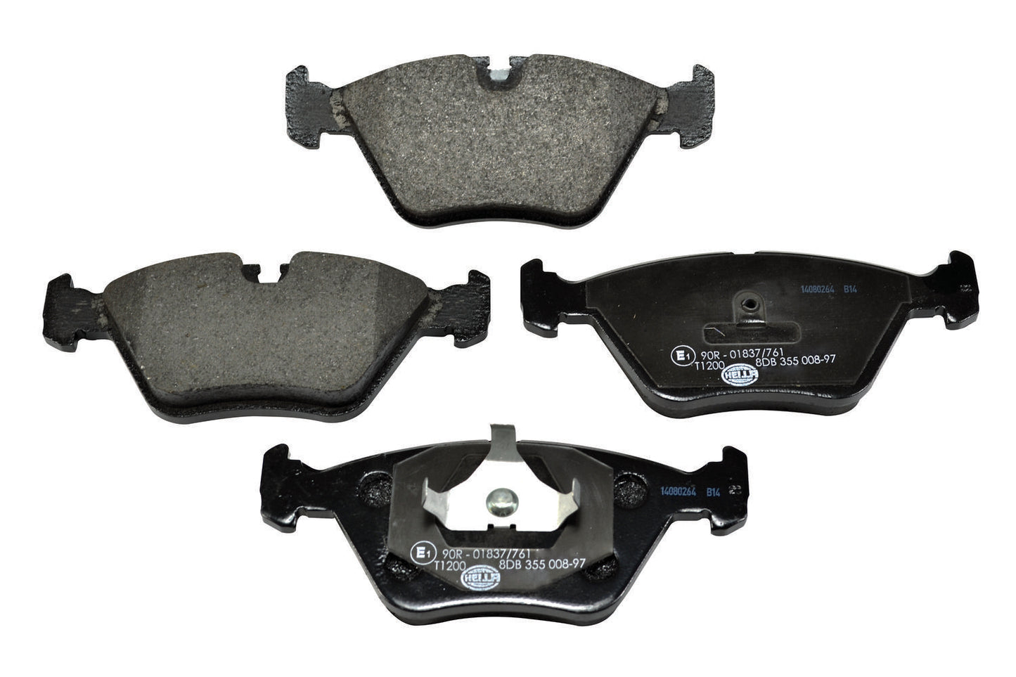 HELLA Brake pad set - T1200 - for e.g. DAIMLER / JAGUAR 8DB355008-971