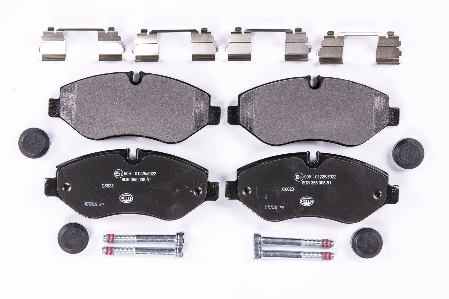 HELLA Brake pad set - C6023 - for e.g. IVECO 8DB355005-511
