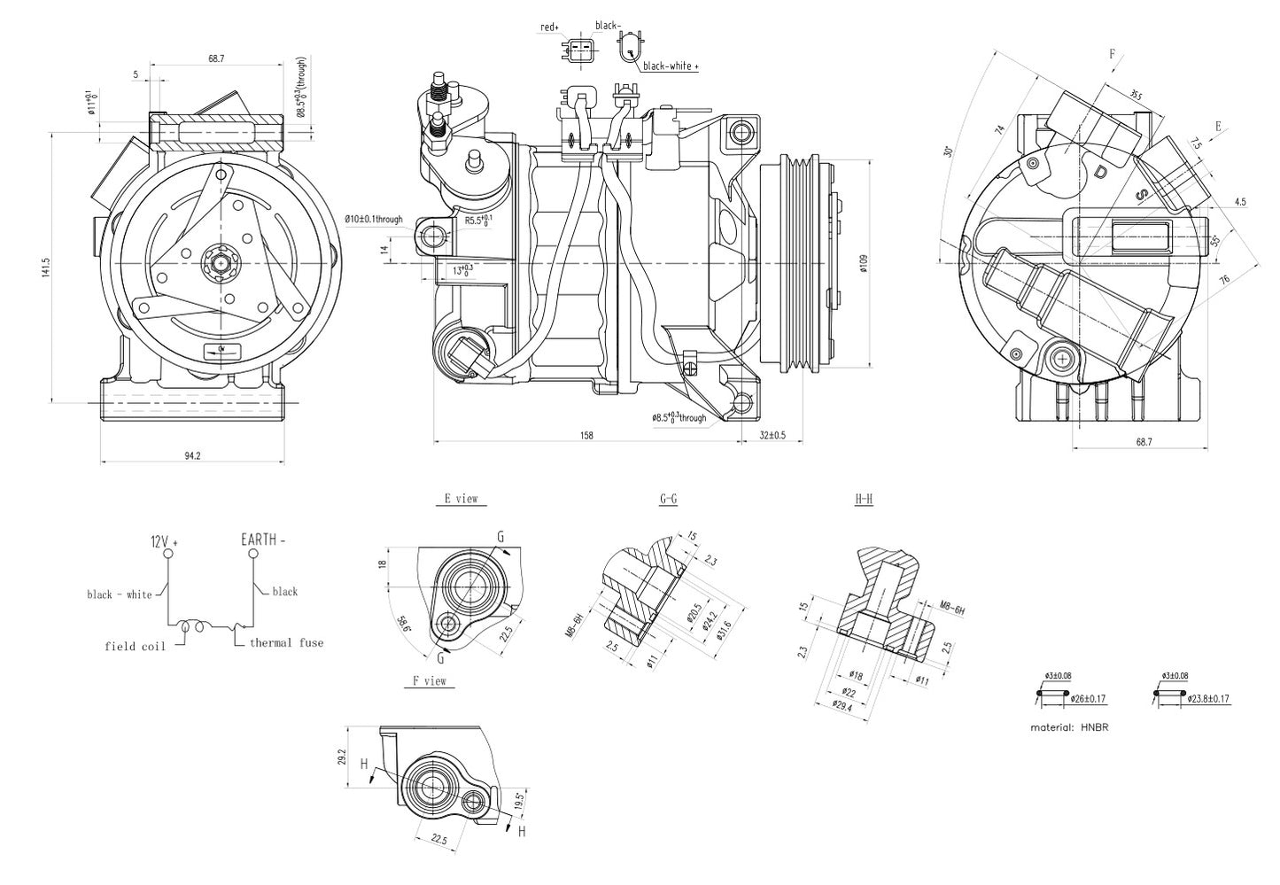 Hella Aircon Compressor 8FK366200-251