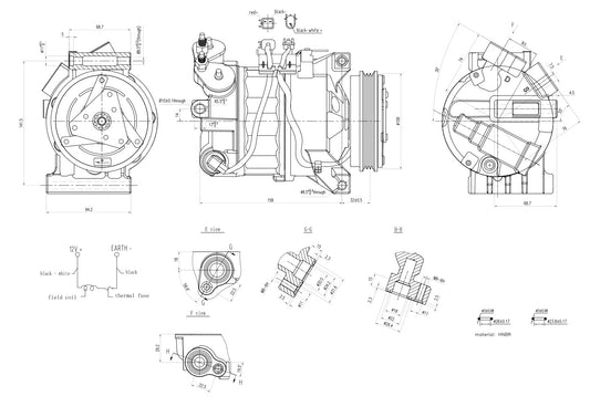 Hella Aircon Compressor 8FK366200-251