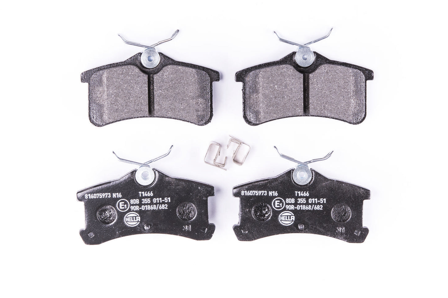 HELLA Brake pad set - T1466 - for e.g. TOYOTA 8DB355011-511