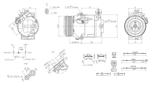 Hella Aircon Compressor 8FK366200-221