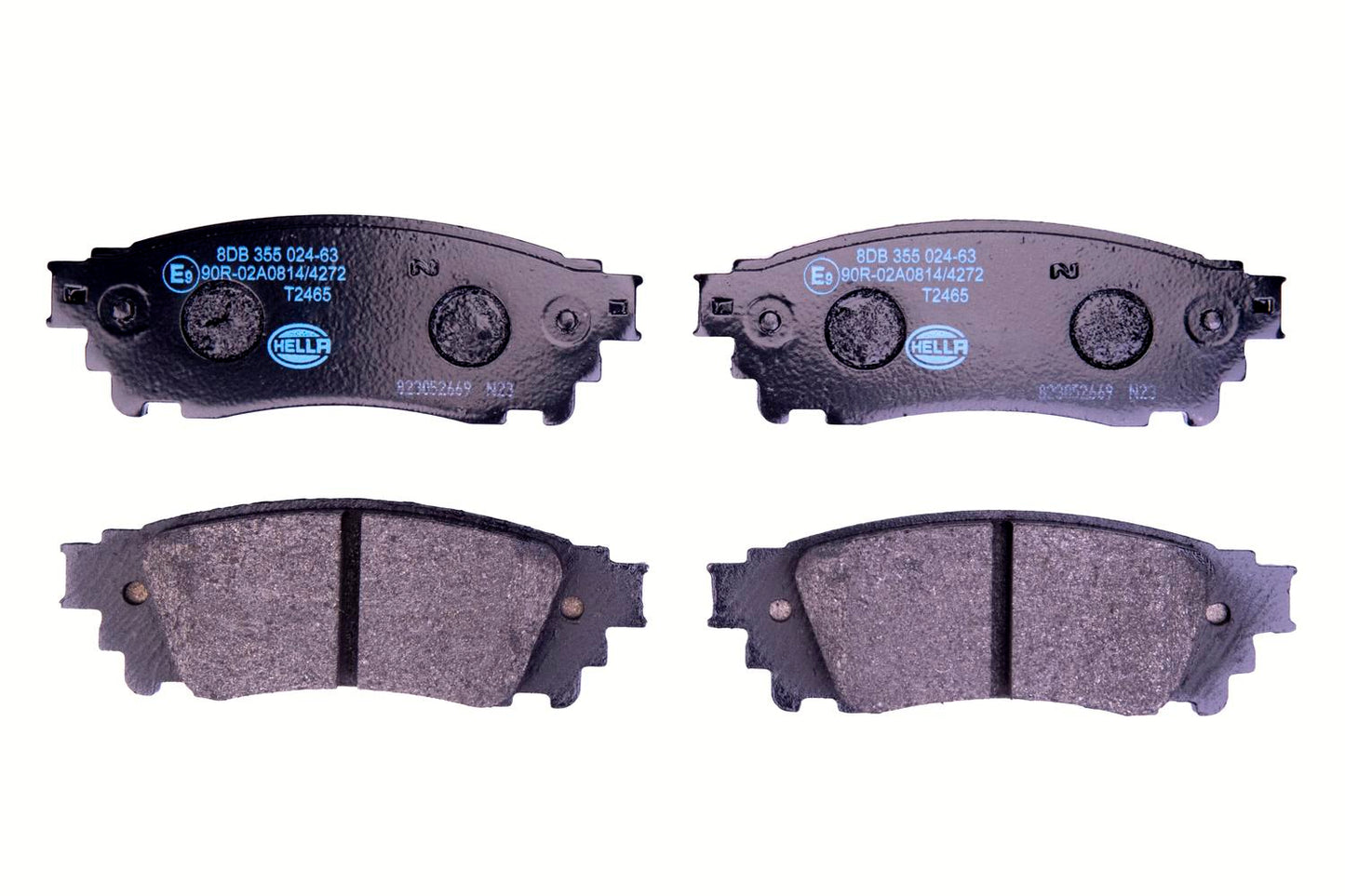 HELLA Brake pad set - T2465 - for e.g. LEXUS / TOYOTA 8DB355024-631