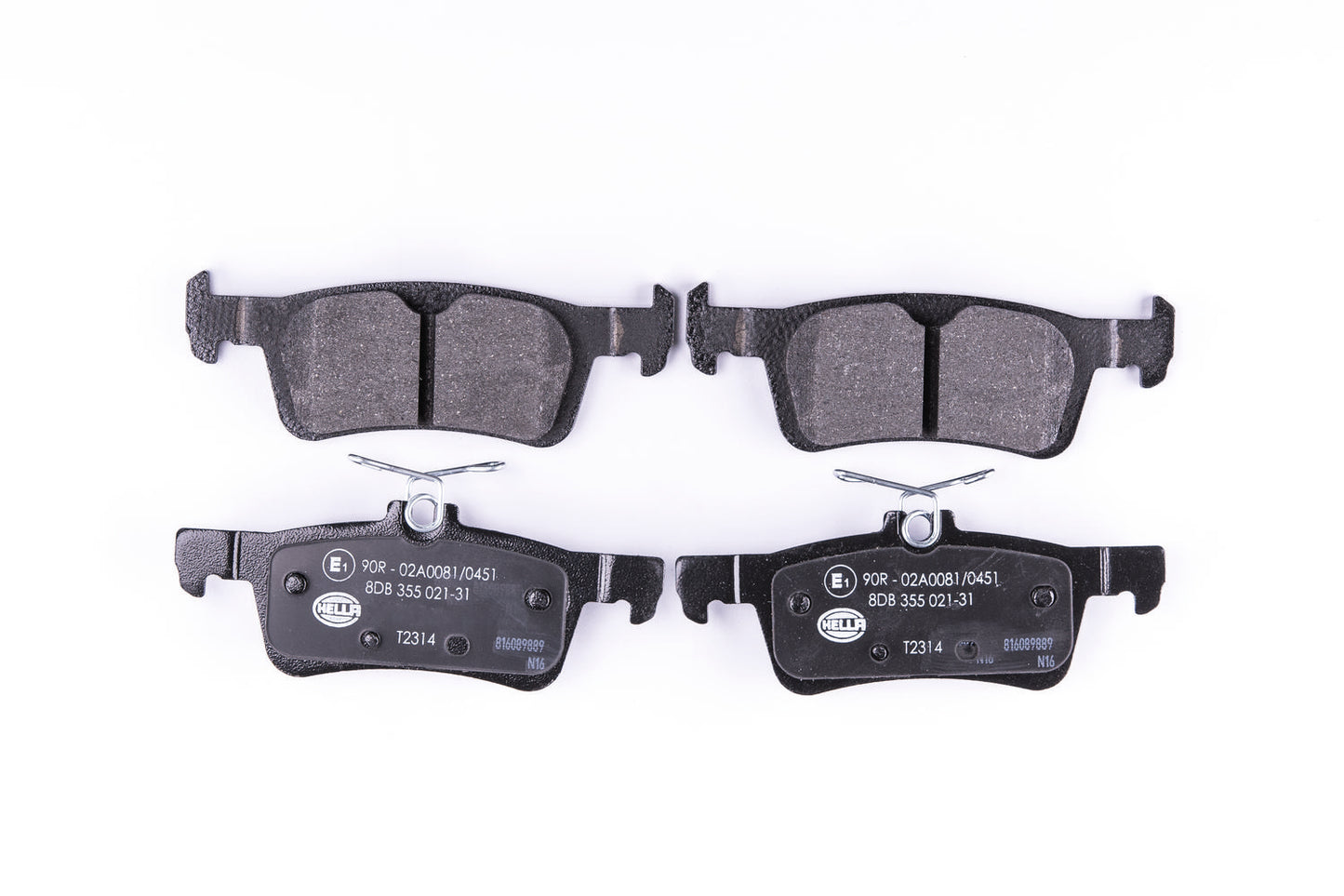 HELLA Brake pad set - T2314 - for e.g. PEUGEOT 8DB355021-311