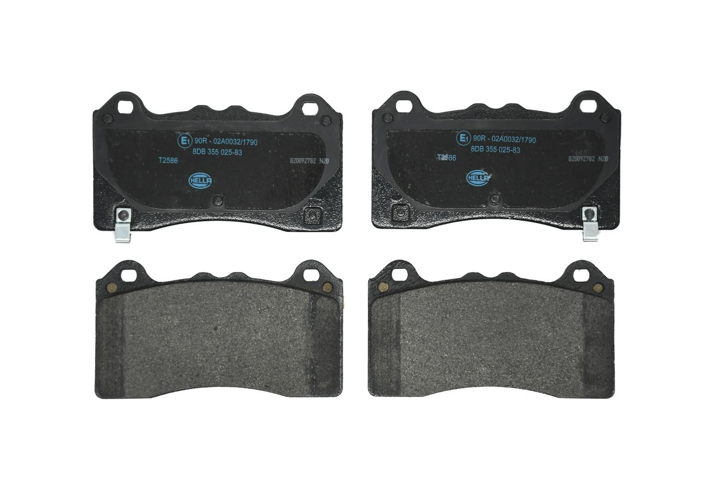 HELLA Brake pad set - T2586 - for e.g. FORD 8DB355025-831