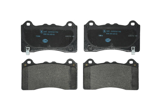 HELLA Brake pad set - T2586 - for e.g. FORD 8DB355025-831