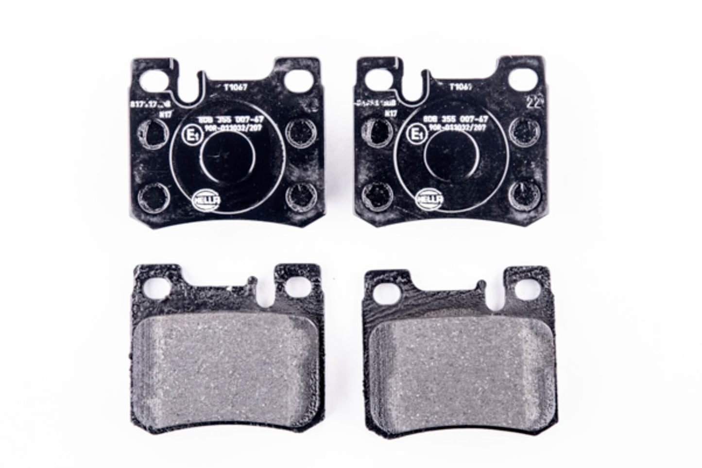 HELLA Brake pad set - T1067 - for e.g. MERCEDES-BENZ 8DB355007-671