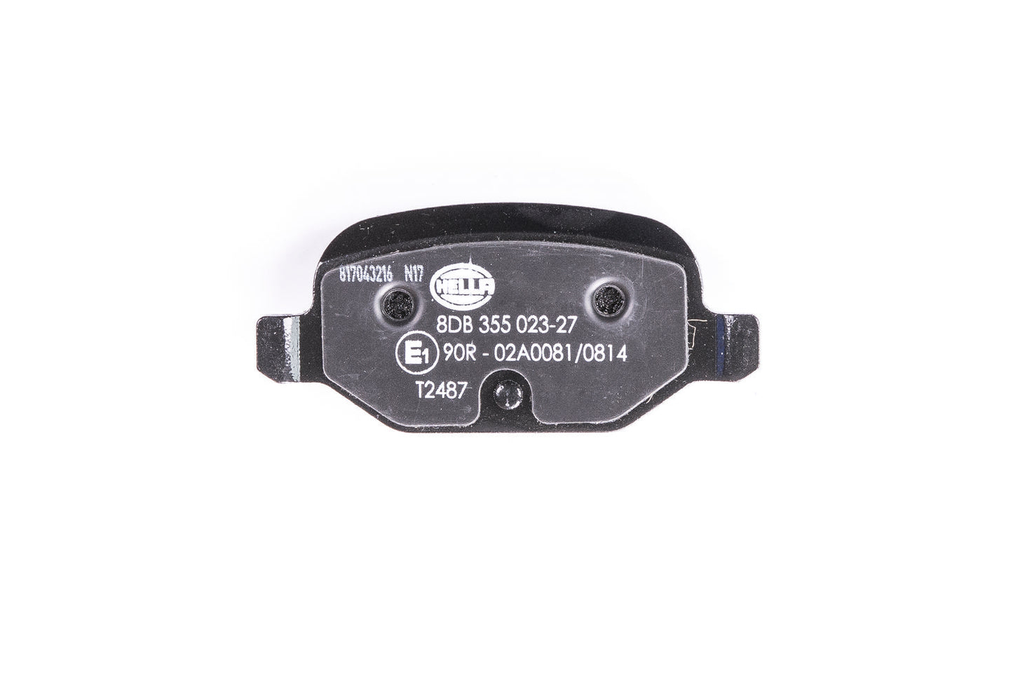 HELLA Brake pad set - T2487 - for e.g. FIAT 8DB355023-271