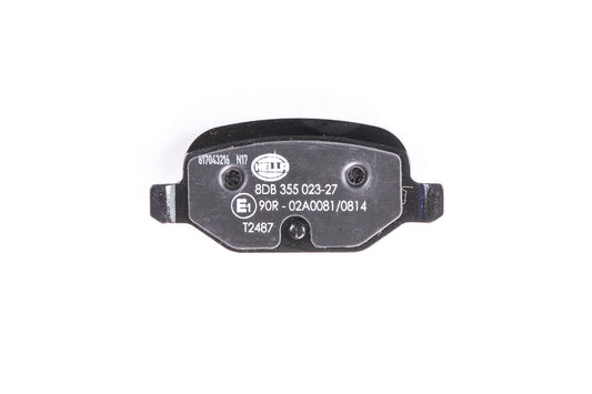 HELLA Brake pad set - T2487 - for e.g. FIAT 8DB355023-271