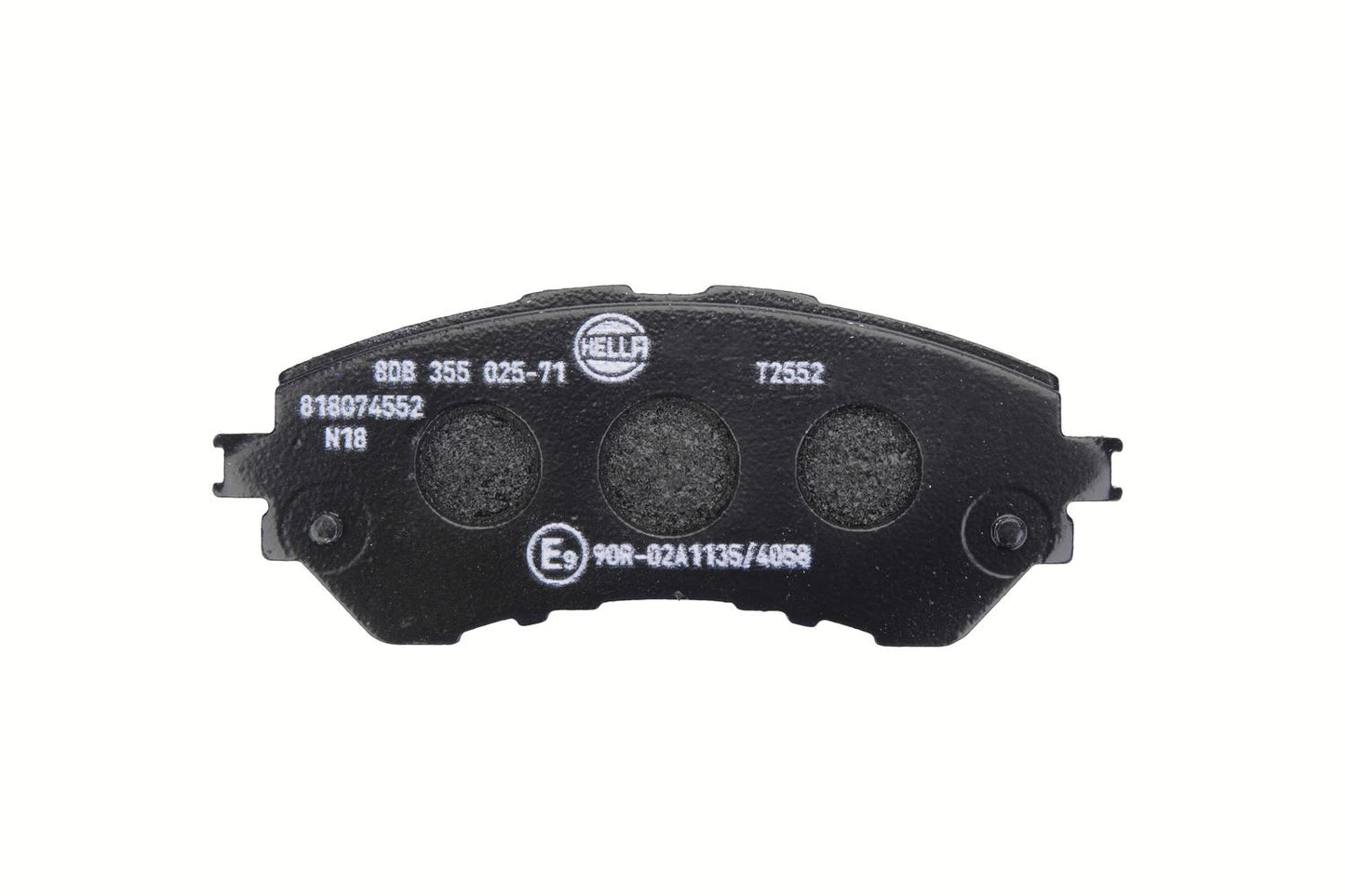 HELLA Brake pad set - T2552 - for e.g. TOYOTA 8DB355025-711