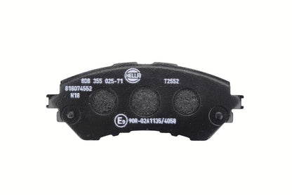 HELLA Brake pad set - T2552 - for e.g. TOYOTA 8DB355025-711