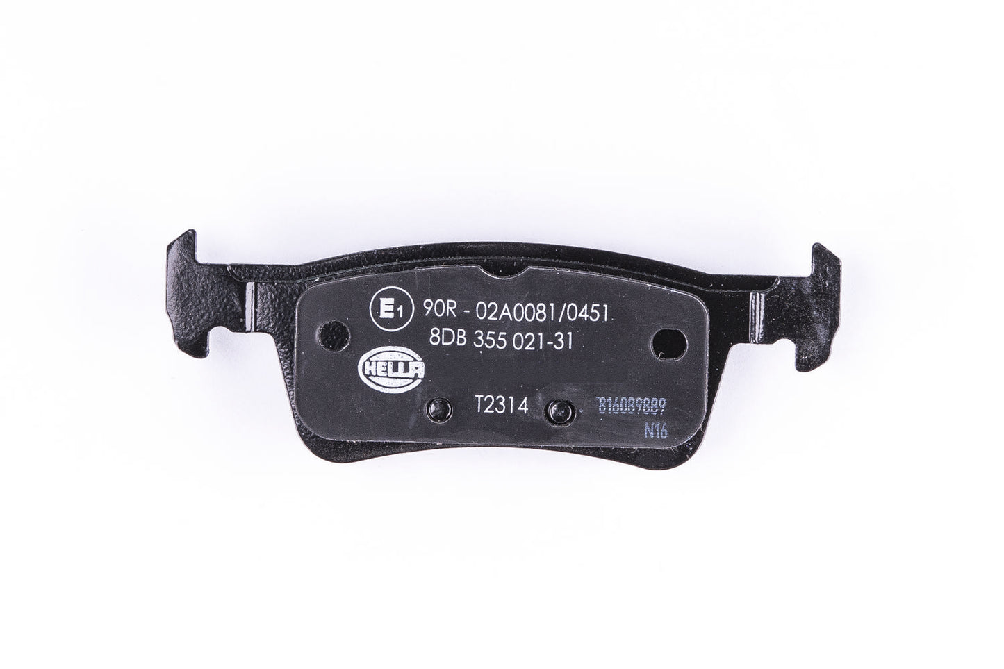 HELLA Brake pad set - T2314 - for e.g. PEUGEOT 8DB355021-311