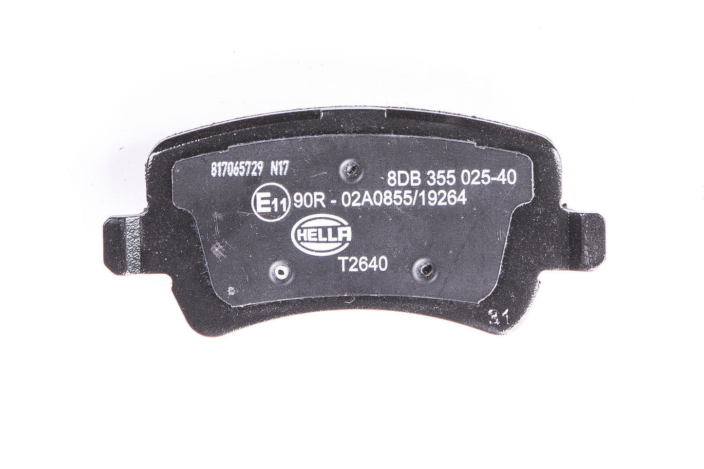 HELLA Brake pad set - T2640 - for e.g. LAND ROVER / VOLVO / VOLVO ASIA 8DB355025-401