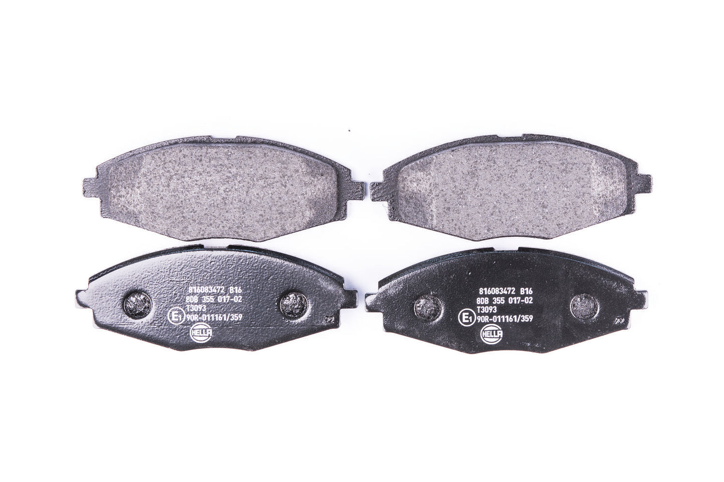HELLA Brake pad set - T3093 - for e.g. CHERY / CHEVROLET / DAEWOO / PONTIAC 8DB355017-021