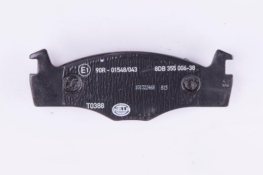 HELLA Brake pad set - T0388 - for e.g. SEAT / VOLKSWAGEN 8DB355006-381