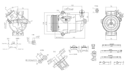 Hella Aircon Compressor 8FK366200-701