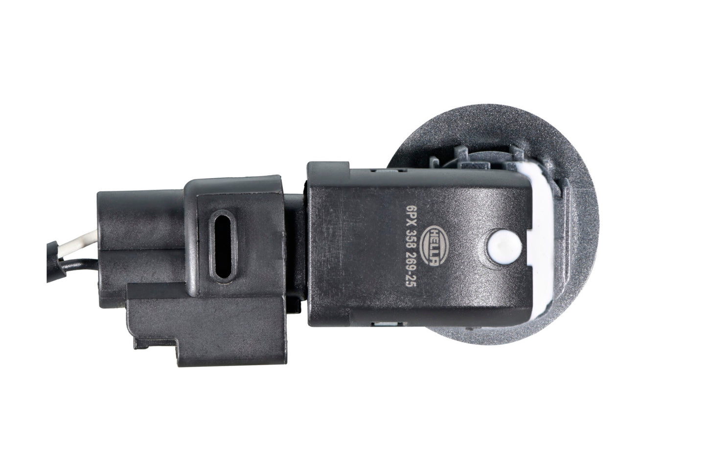 HELLA Sensor, park distance control - angled - 2-pin connector - Plugged - Cable: 160m 6PX358269-251