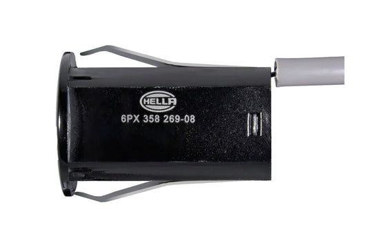 HELLA Sensor, park distance control - straight - 2-pin connector - Plugged - Cable: 14 6PX358269-081