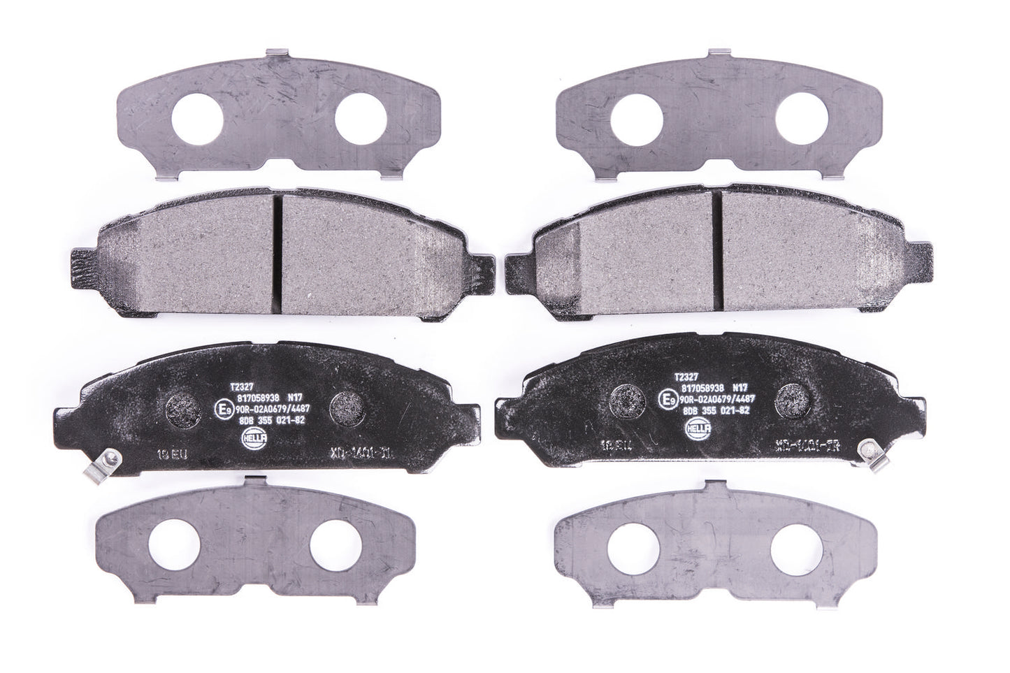 HELLA Brake pad set - T2327 - for e.g. TOYOTA 8DB355021-821