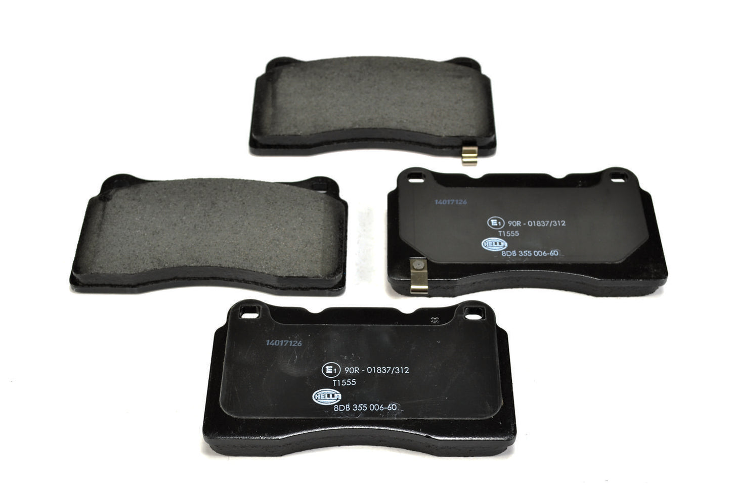 HELLA Brake pad set - T1555 - for e.g. HOLDEN / HONDA / MITSUBISHI / SUBARU 8DB355006-601