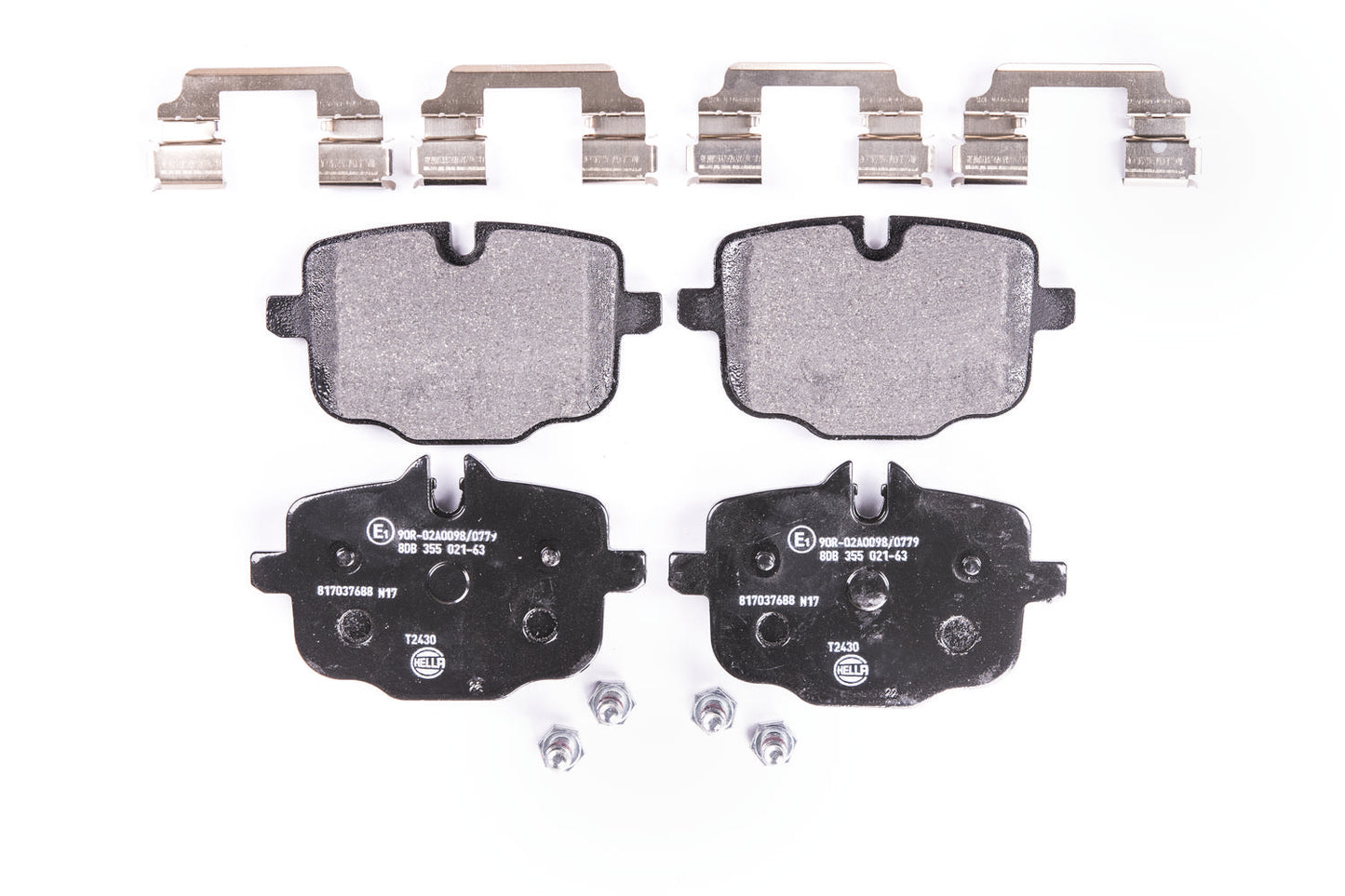 HELLA Brake pad set - T2430 - for e.g. BMW 8DB355021-631
