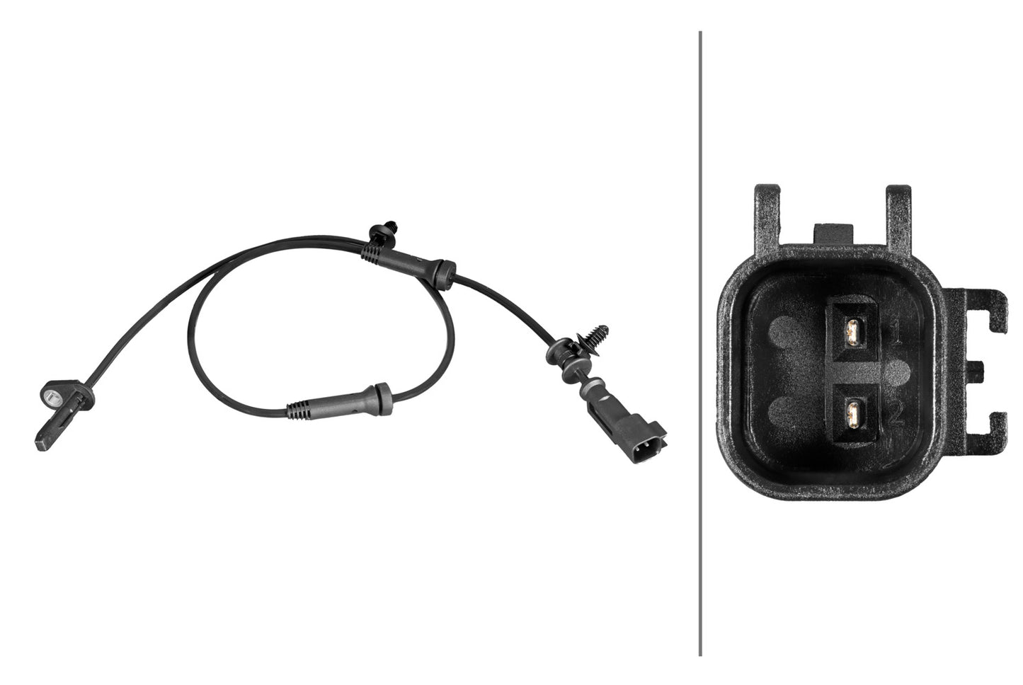 HELLA Sensor, wheel speed - 2-pin connector 6PU358216-481