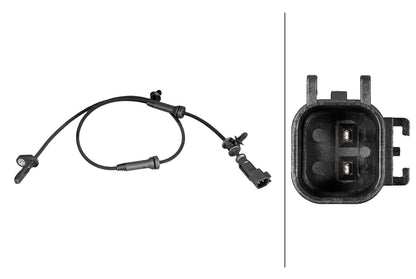 HELLA Sensor, wheel speed - 2-pin connector 6PU358216-481