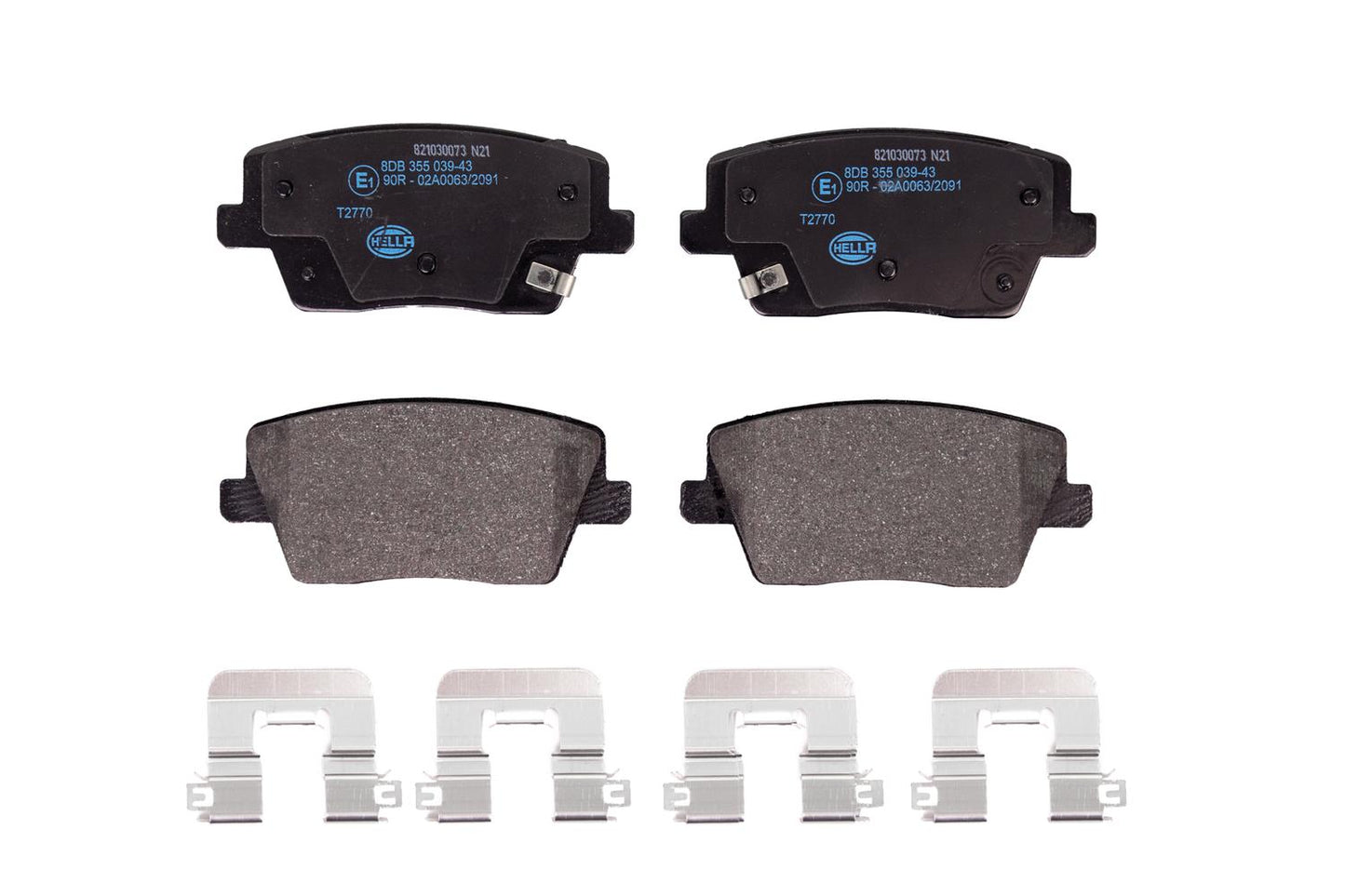 HELLA Brake pad set - T2770 - for e.g. HYUNDAI 8DB355039-431