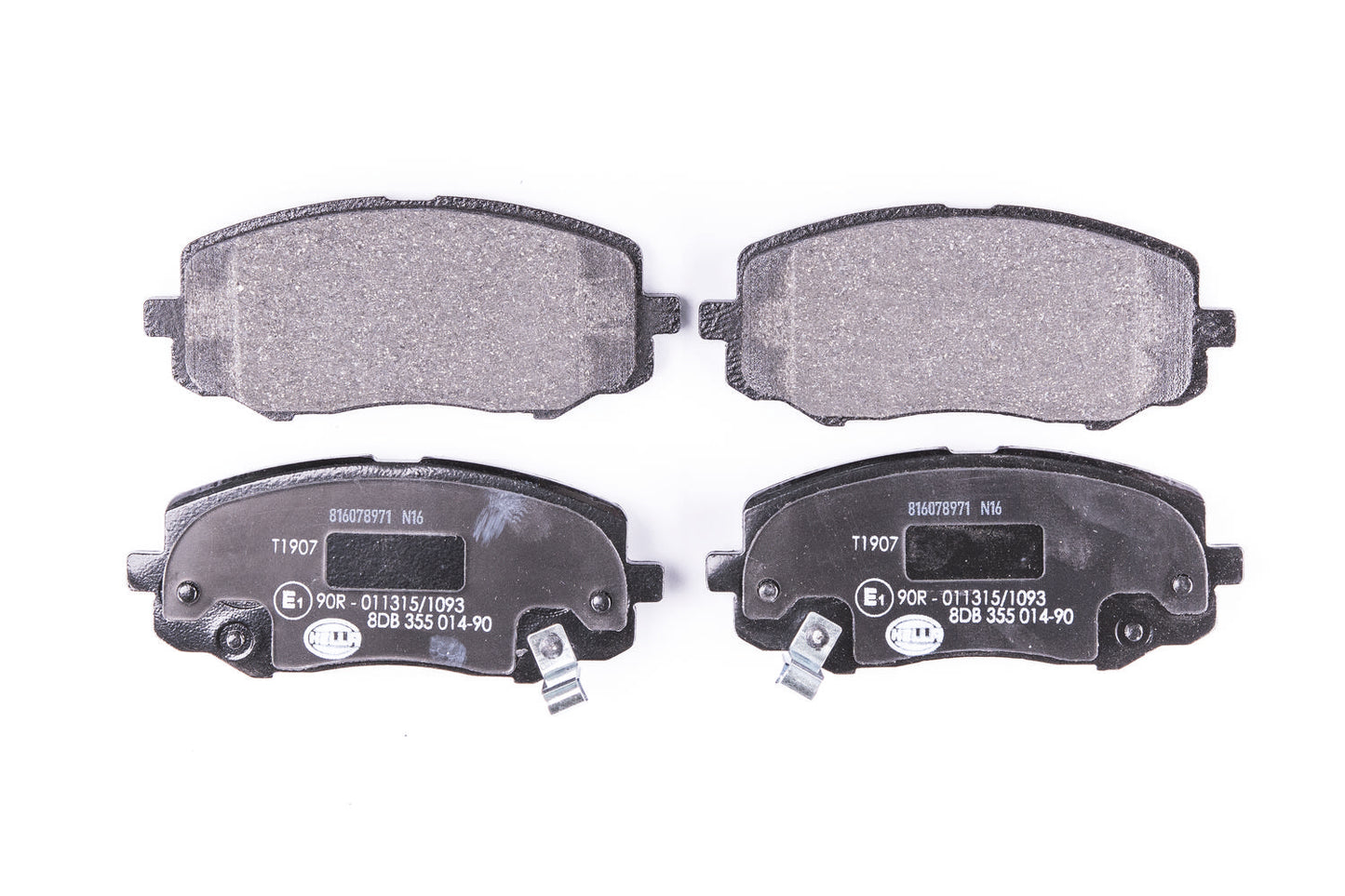 HELLA Brake pad set - T1907 - for e.g. HYUNDAI 8DB355014-901