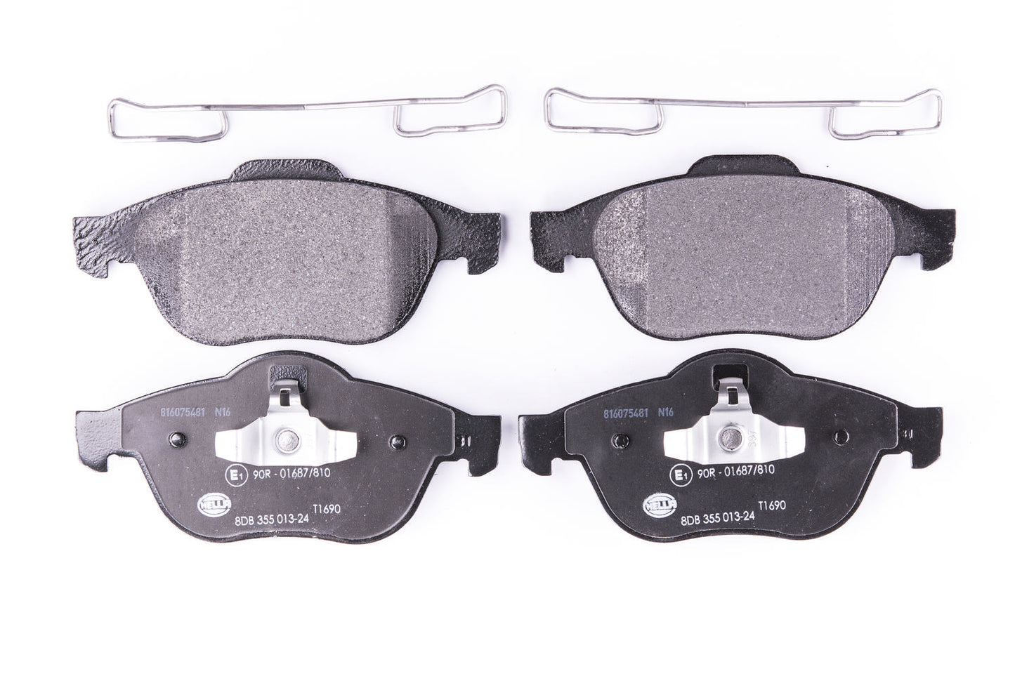 HELLA Brake pad set - T1690 - for e.g. RENAULT 8DB355013-241