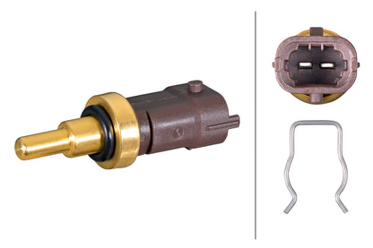 HELLA Sensor, coolant temperature - 2-pin connector 6PT358385-431