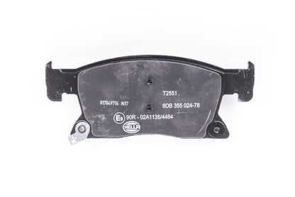 HELLA Brake pad set - T2551 - for e.g. CHEVROLET / HOLDEN / OPEL / VAUXHALL 8DB355024-781