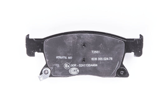 HELLA Brake pad set - T2551 - for e.g. CHEVROLET / HOLDEN / OPEL / VAUXHALL 8DB355024-781