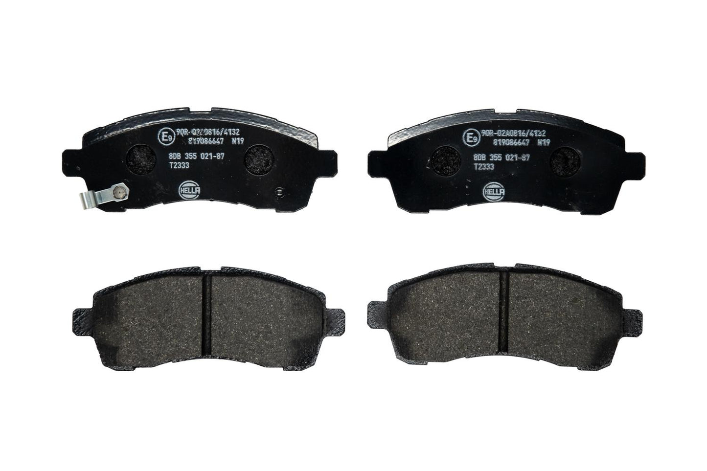 HELLA Brake pad set - T2333 - for e.g. MAZDA 8DB355021-871