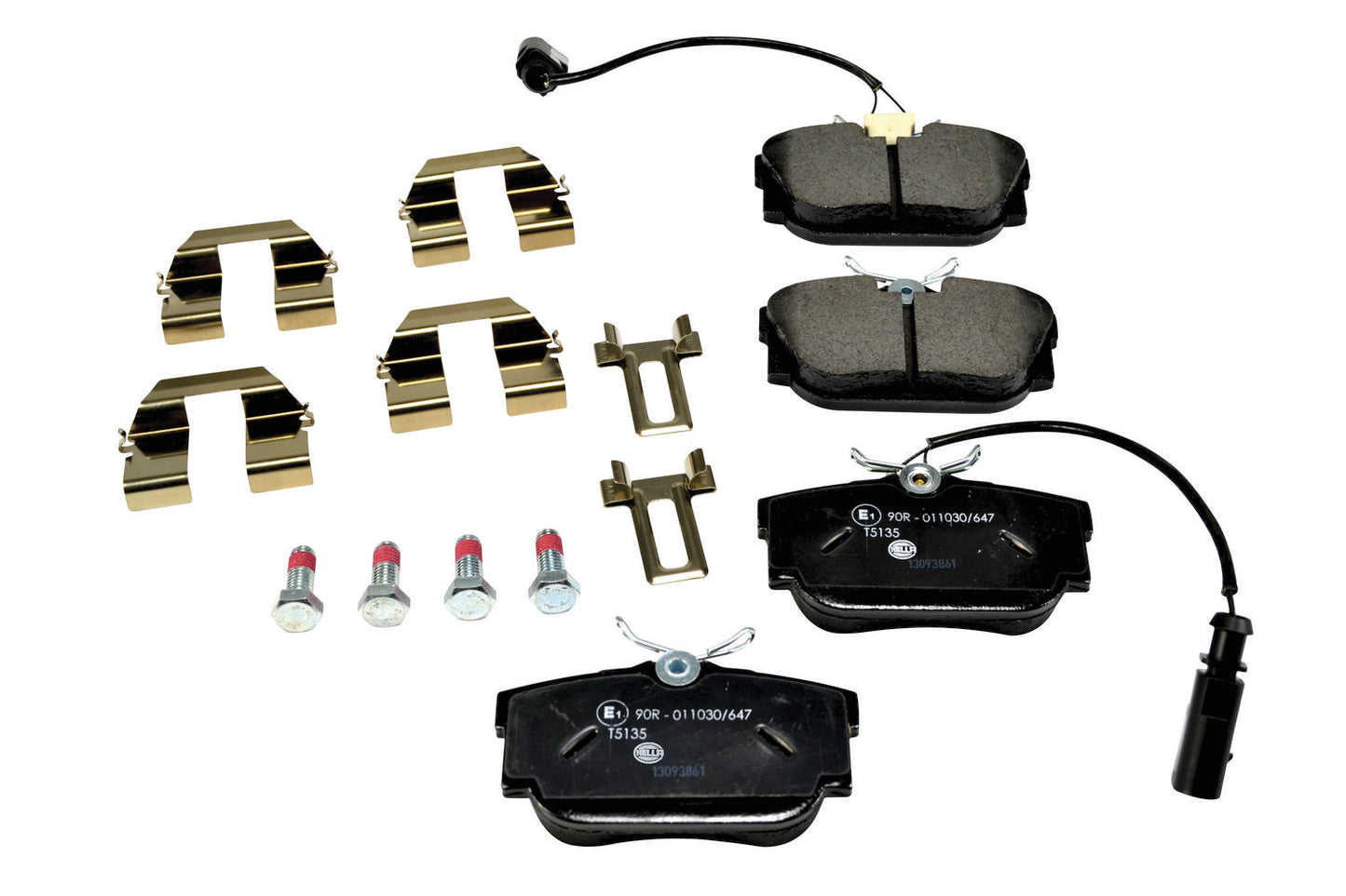 HELLA Brake pad set - T5135 - for e.g. FORD / SEAT / VOLKSWAGEN 8DB355018-571