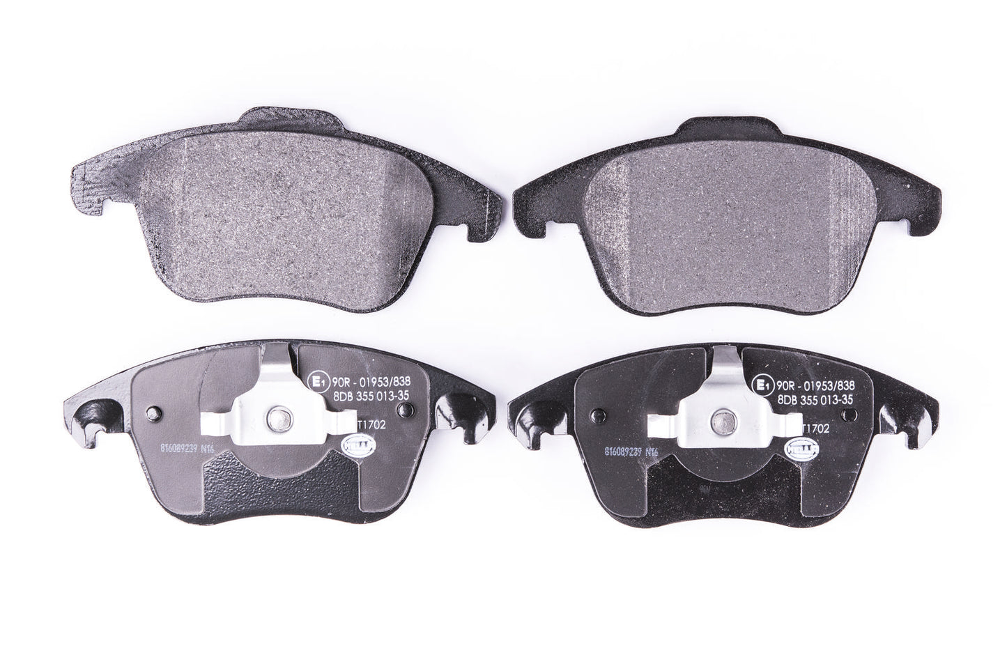HELLA Brake pad set - T1702 - for e.g. CITROEN 8DB355013-351