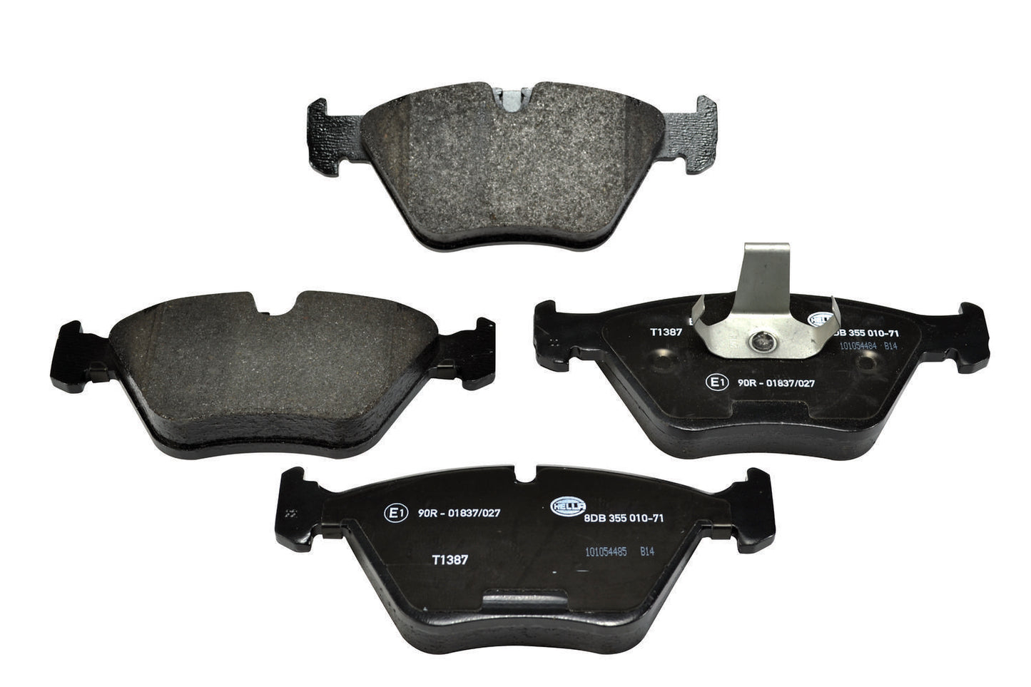 HELLA Brake pad set - T1387 - for e.g. BMW 8DB355010-711