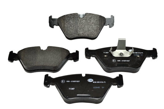 HELLA Brake pad set - T1387 - for e.g. BMW 8DB355010-711