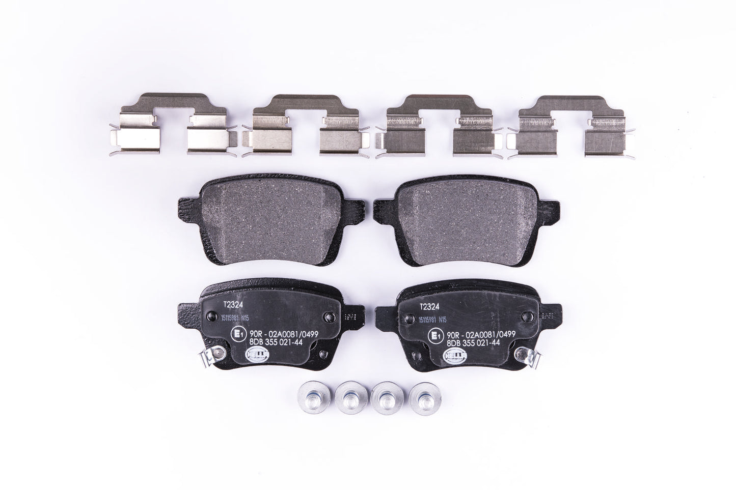 HELLA Brake pad set - T2324 - for e.g. FIAT 8DB355021-441