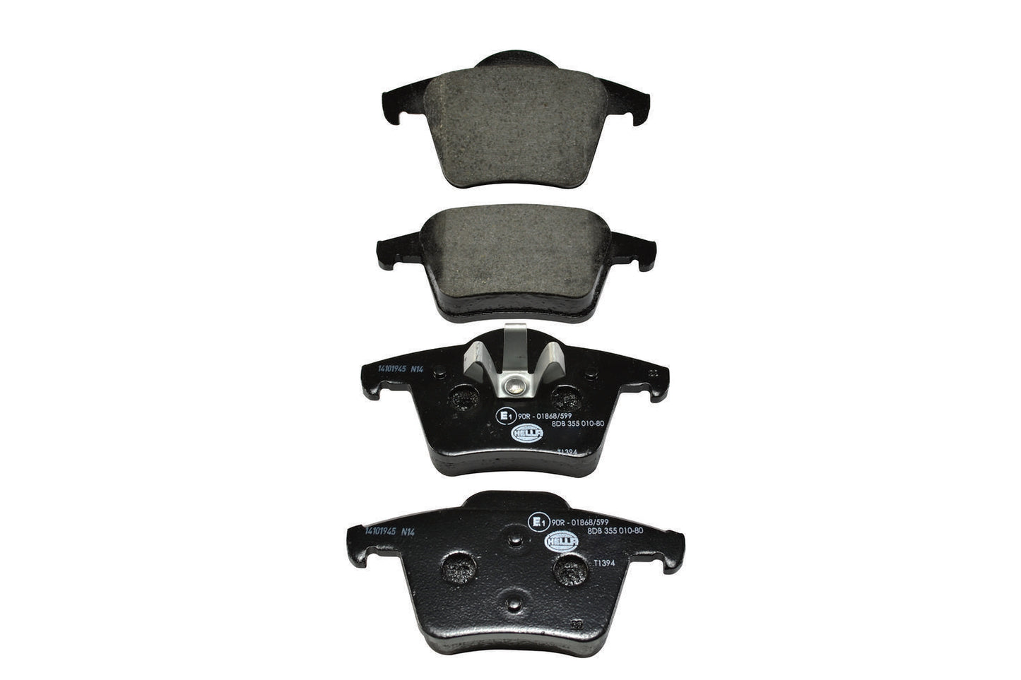 HELLA Brake pad set - T1394 - for e.g. VOLVO / VOLVO ASIA 8DB355010-801