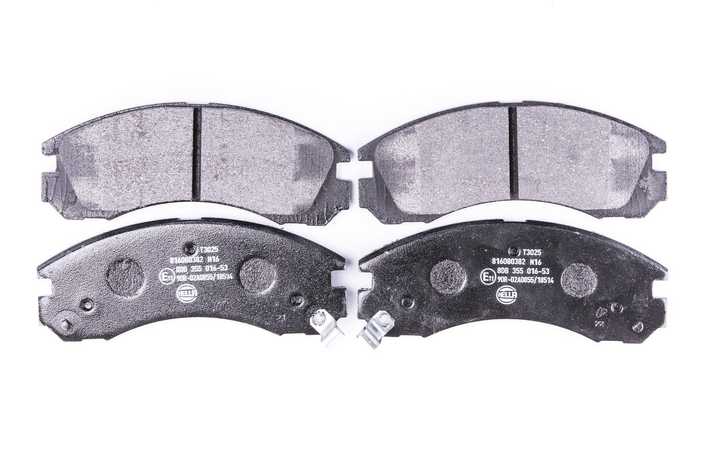 HELLA Brake pad set - T3025 - for e.g. CITROEN / DODGE / MITSUBISHI 8DB355016-531