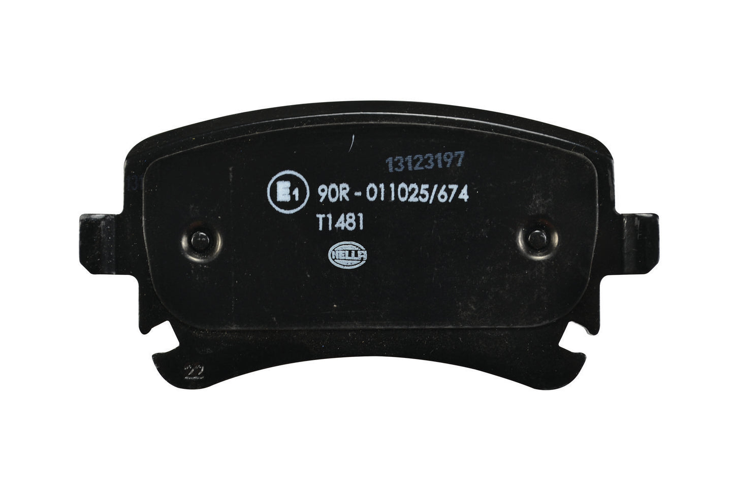 HELLA Brake pad set - T1481 - for e.g. VOLKSWAGEN 8DB355011-641