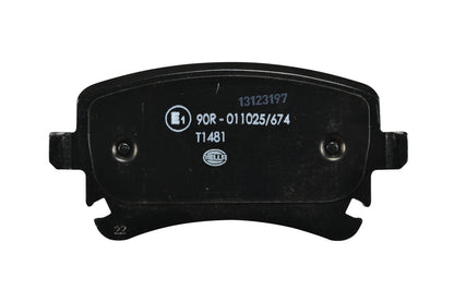 HELLA Brake pad set - T1481 - for e.g. VOLKSWAGEN 8DB355011-641